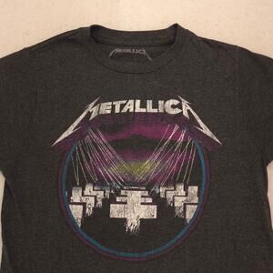 Metallica Band Crew Neck Graphic Short Sleeve T Shirt Mens Size Small S Black